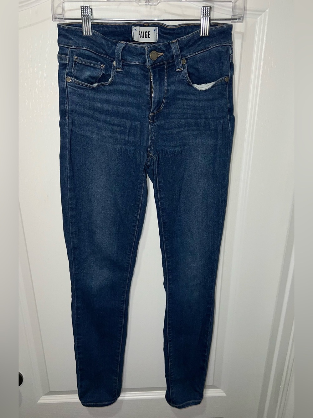 Paige Verdugo Ankle Skinny Jeans Low Rise Stretch Women’s Size 26